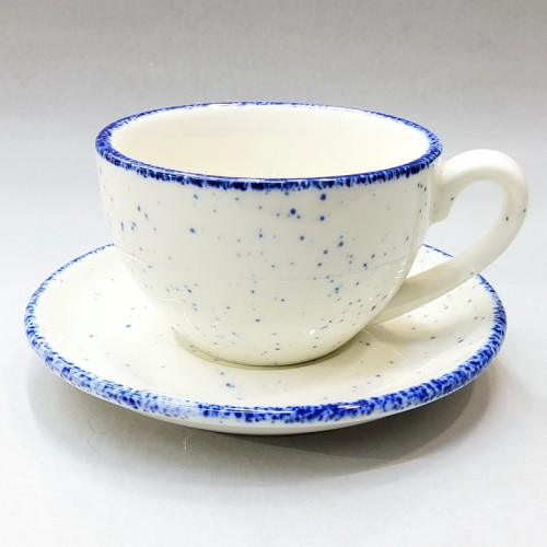 #KHEG220-P; Ceramic coffee cup + saucer 220ml  #KHP