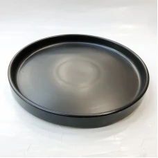 #KK1073-BK; Ceramic deep plate 10.25&quo..