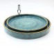 #KK1073-BL; Ceramic deep plate 10.25"