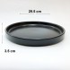 #KK1080-BK; Ceramic 12" deep plate - BK