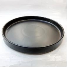 #KK1080-BK; Ceramic 12" deep plate ..