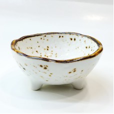 #KK1189-WT; Ceramic sauce dish #WT..