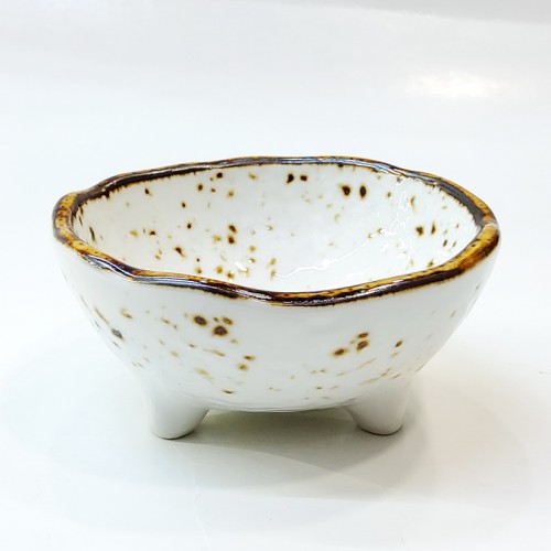 #KK1189-WT; Ceramic sauce dish #WT