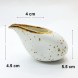 #KK1241-WT; Ceramic cream pot 3.25" WT