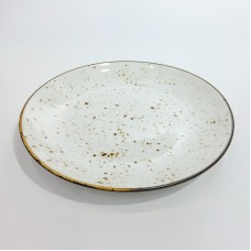 #KK1289-WT;  Ceramic plate 10.5"..