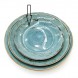 #KK1296-BL;  Ceramic plate 8.25"