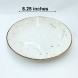 #KK1296-WT;  Ceramic plate 8.25"