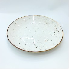 #KK1296-WT;  Ceramic plate 8.25"..