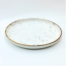 #KK1302-WT;Ceramic  round plate 10.75&qu..