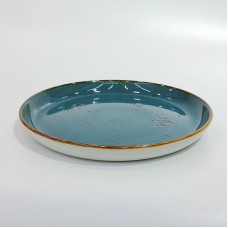 #KK1319-BL; Ceramic plate 8" #BL..