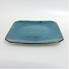 #KK1326-BL; Ceramic square plate 8"..