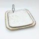 #KK1326-WT; Ceramic square plate 8" WT