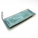 #KK1357-BL;  Ceramic plate 36X15cm #BL