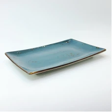 #KK1364-BL;  Ceramic plate 22.5x14.5cm #..