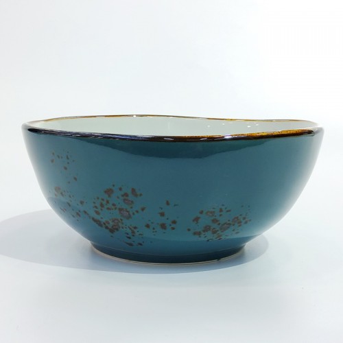 #KK1388-BL; Ceramic bowl 6" #BL