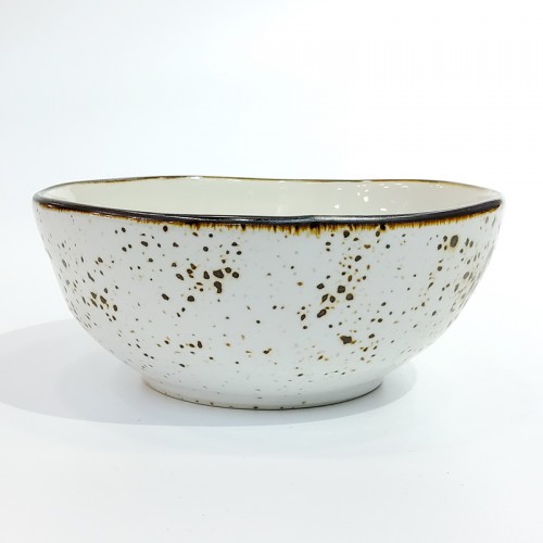 #KK1388-WT; Ceramic bowl 6" #WT