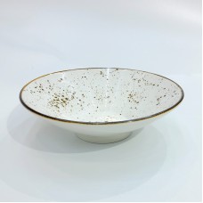 #KK1401-WT; Ceramic bowl 9.75" WT..