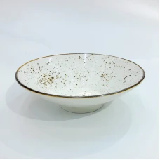 #KK1401-WT; Ceramic bowl 9.75" WT..