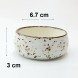 #KK2599-WT; Ceramic 6.5cm sauce dish #WT