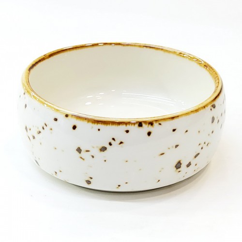 #KK2599-WT; Ceramic 6.5cm sauce dish #WT