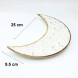 #KK2605-WT; Ceramic 10" moon plates #WT