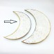 #KK2605-WT; Ceramic 10" moon plates #WT