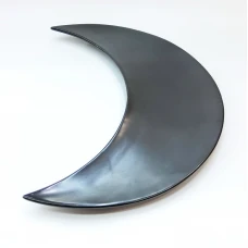 #KK2612-BK; Ceramic 12" moon plates..