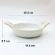 #KK2636-WT; Ceramic 8.75" serving plate #WT