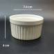 #KK2728-CW; Ceramic sauce dish 3" #CWT  