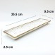 #KK2780-WT; Ceramic 14" rectangle plate #WT