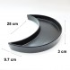 #KK2803-BK; Ceramic 10" moon deep plate