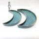 #KK2803-BL; Ceramic 10" moon deep plate