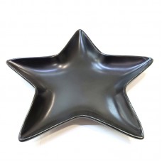 #KK2834-BK; Ceramic 8" star plate #..