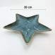 #KK2834-BL : Ceramic 8" star plate #BL 