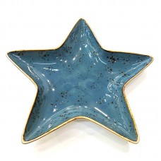 #KK2834-BL : Ceramic 8" star plate ..