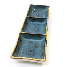 #KK2940-BL; Ceramic 9" sauce dish 1..