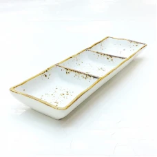 #KK2940-WT; Ceramic 9" sauce dish 1..