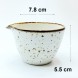 #KK3435-WT; Ceramic sauce bowl 7.7cm #WT