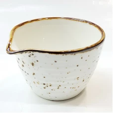 #KK3435-WT; Ceramic sauce bowl 7.7cm #WT..