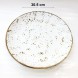 #KK3503-WT; Ceramic 12" plate #WT