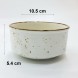 #KK4951-WT; Ceramic 4" soup bowl #WT