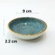 #KK6062-BL; Ceramic sauce dish 9cm #BL