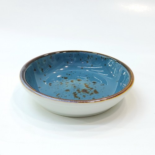 #KK6062-BL; Ceramic sauce dish 9cm #BL