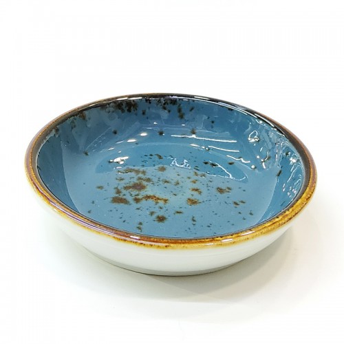 #KK6079-BL; Ceramic plate 11.5cm #BL