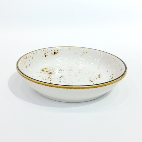 #KK6079-WT; Ceramic plate 11.5cm #WT