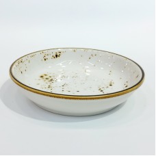 #KK6086-WT; Ceramic plate 13cm #WT..