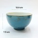 #KK6109-BL; Ceramic 5" bowl #BL