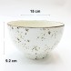 #KK6116-WT; Ceramic 6" bowl #WT