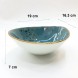 #KK6130-BL; Ceramic 7.5" bowl #BL 