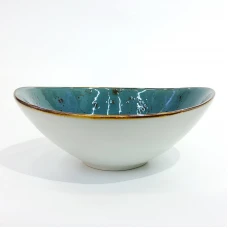 #KK6130-BL; Ceramic 7.5" bowl #BL ..